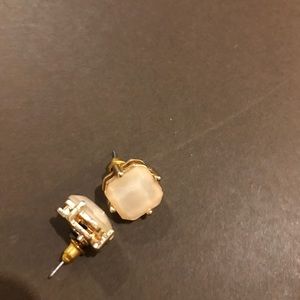 Pink quartz earrings.